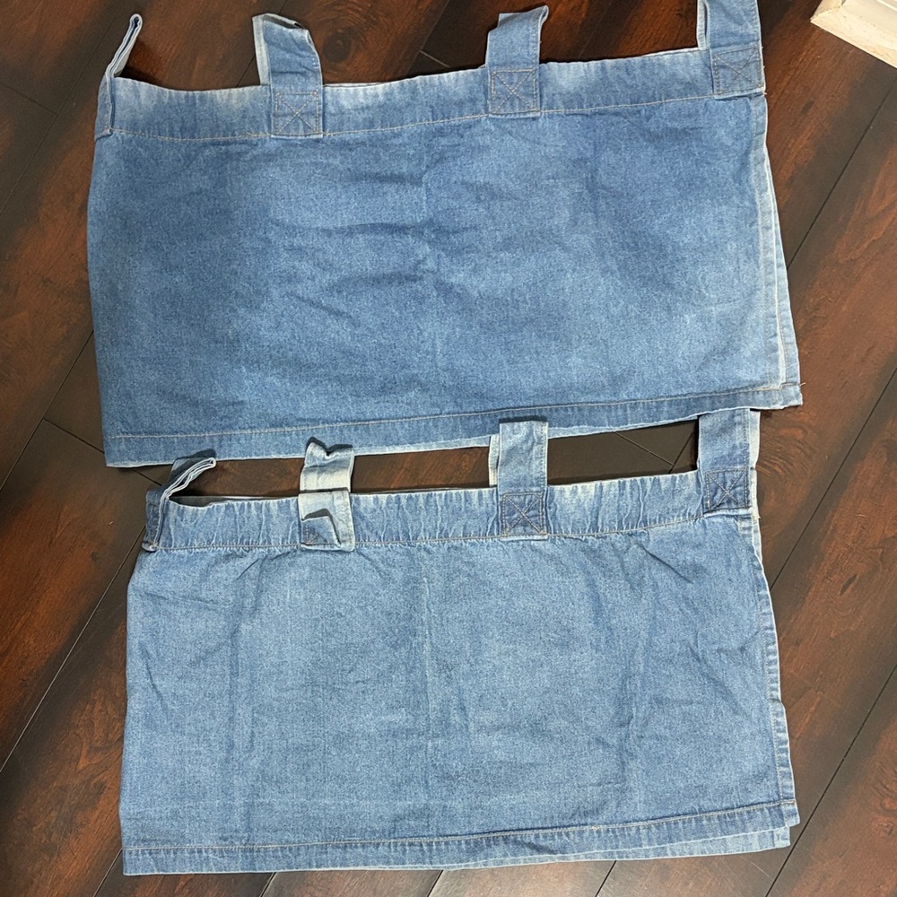Denim Woolrich Tab Window Treatment Valence 90s